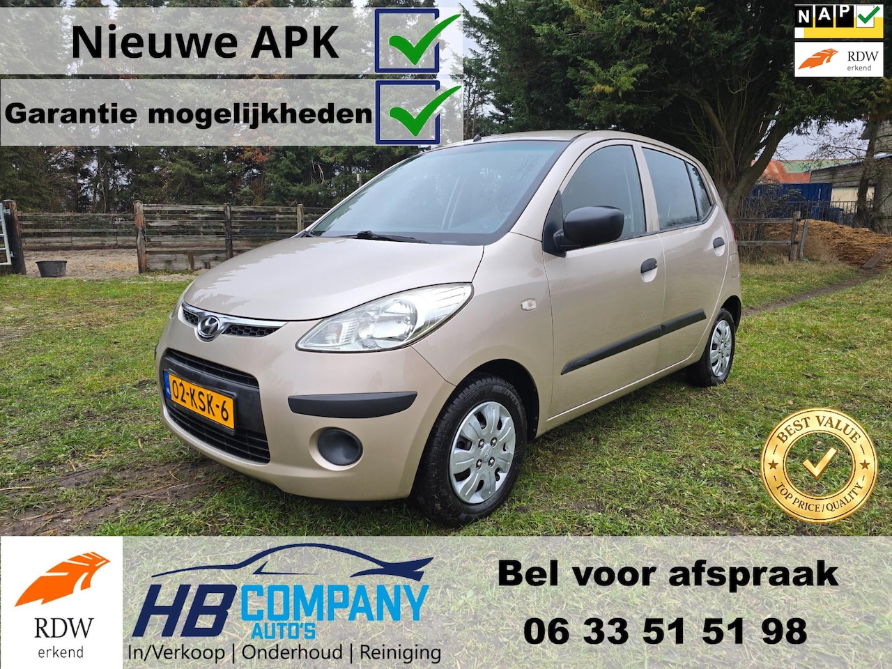 Hyundai i10 - 1.1 Active Cool | Dealer onderhouden | garantiemogelijkheden | Zeer nette auto | Airco | N - AutoWereld.nl