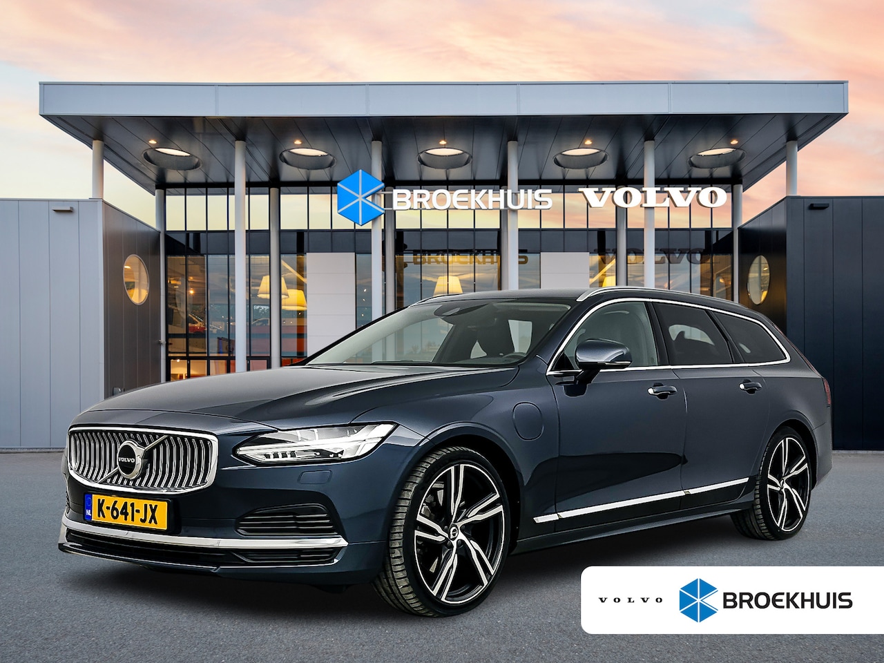 Volvo V90 - T8 Recharge Inscription | 20" | Bowers & Wilkins | Trekhaak | Head-up | Full LED | Elektr. - AutoWereld.nl