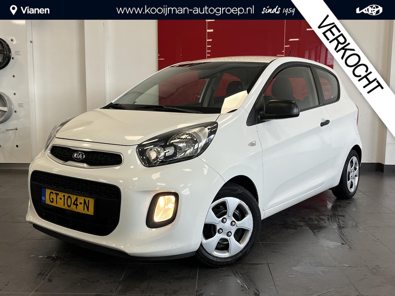 Kia Picanto - 1.0 CVVT EconomyLine 1.0 CVVT EconomyLine , Centrale deurvergrendeling , Start/Stop systeem ,Stoffen bekleding, - AutoWereld.nl