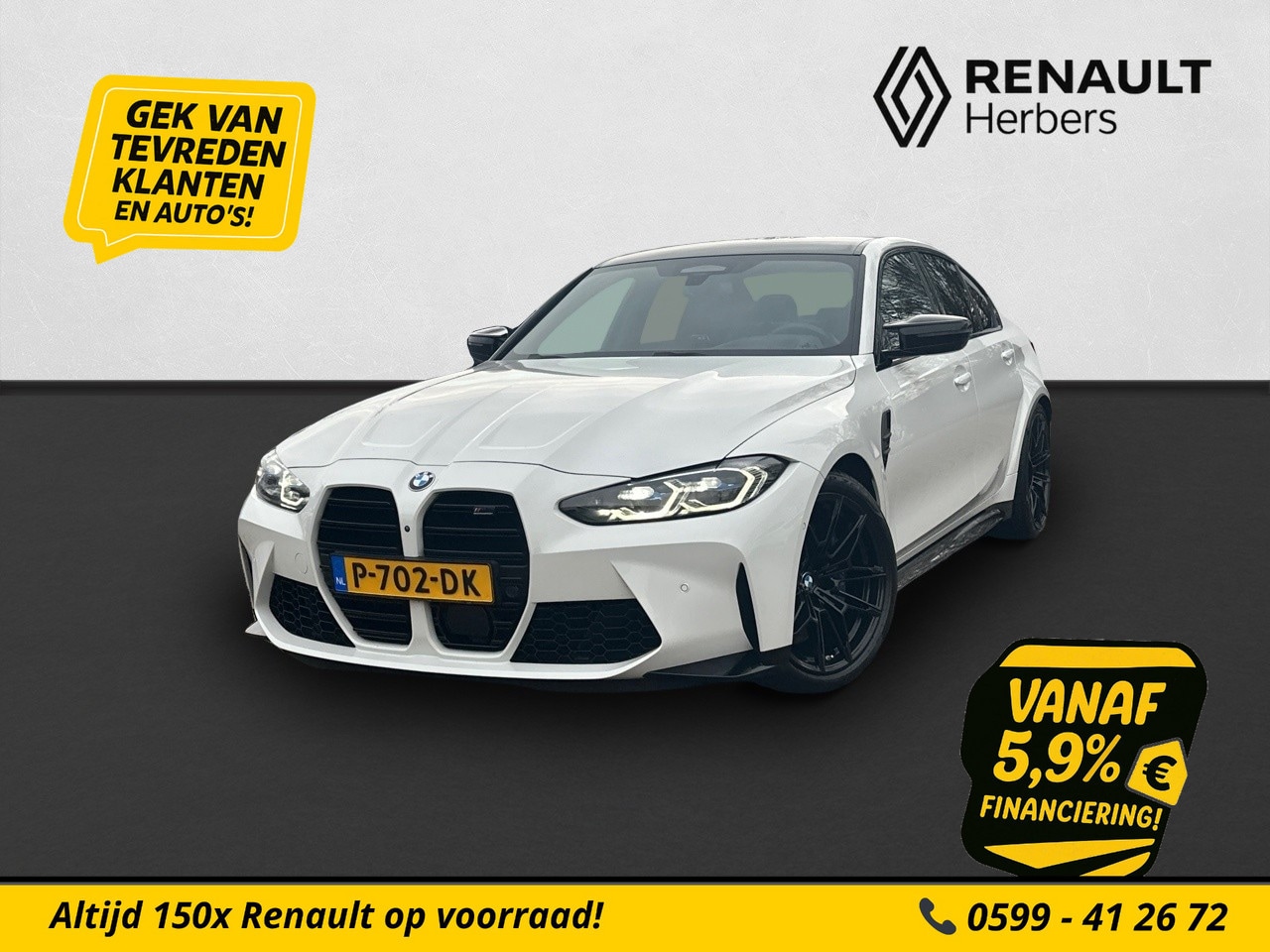 BMW M3 - 3-serie Competition ADAPT CRUISE / HARMAN KARDON / 360 CAMERA / KLEPSYSTEEM - AutoWereld.nl