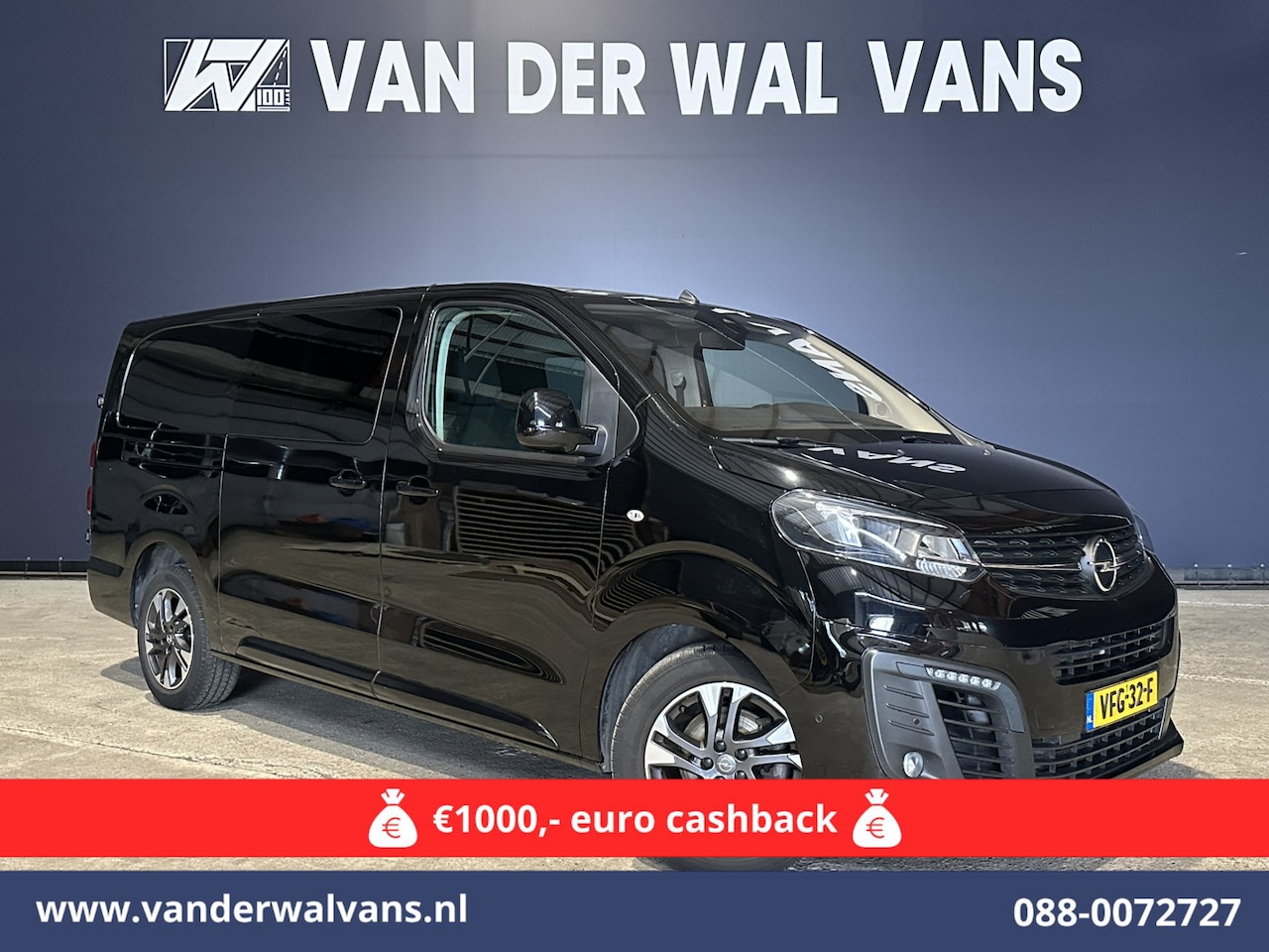 Opel Vivaro - 2.0 CDTI 150pk L3H1 Dubbele Cabine Euro6 Airco | Camera | Navigatie | 5-zits | 2500kg Trek - AutoWereld.nl