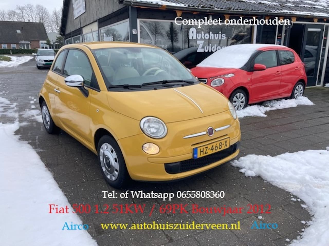 Fiat 500 - 1.2 Pop 51KW 69PK Airco Zéér Mooi Boekjes - AutoWereld.nl