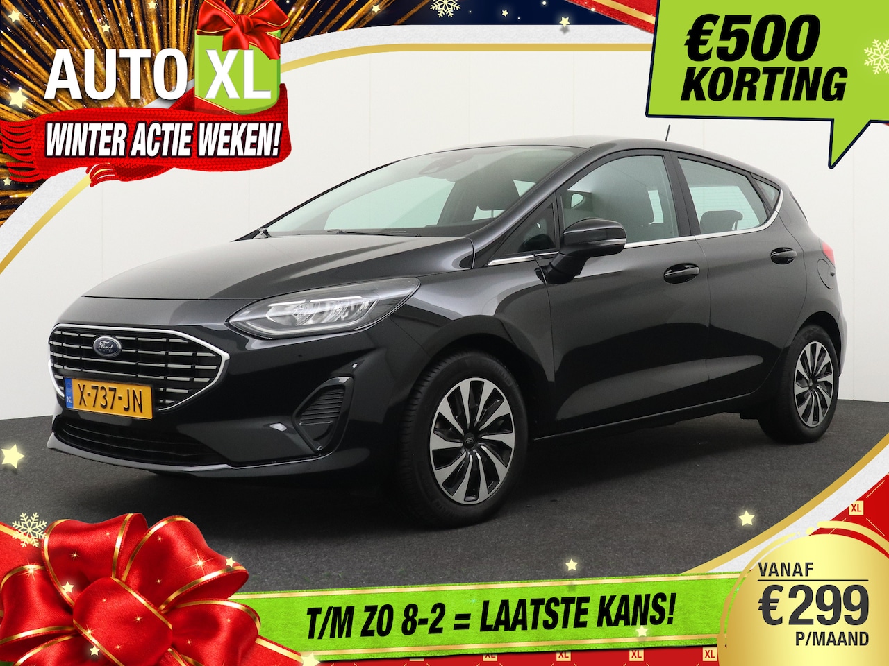 Ford Fiesta - 1.0 125 PK Hybrid Titanium Stuur+Stoelverw. Climate Sportstoelen 0.5k - AutoWereld.nl