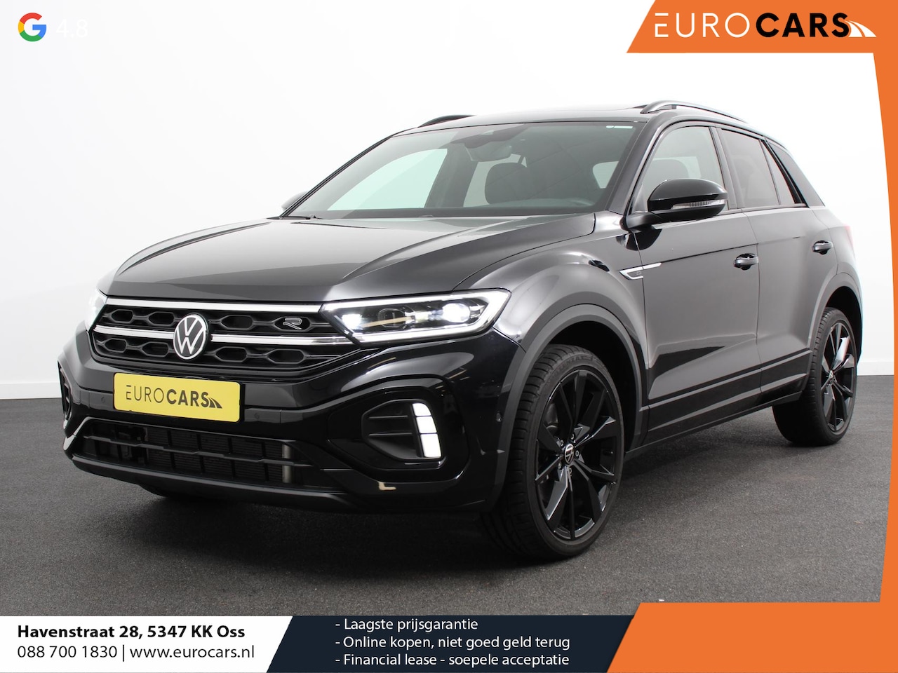 Volkswagen T-Roc - 1.5 TSI R-Line+Blackpack | Panoramadak | Climate control | Adaptieve cruise control | LED - AutoWereld.nl