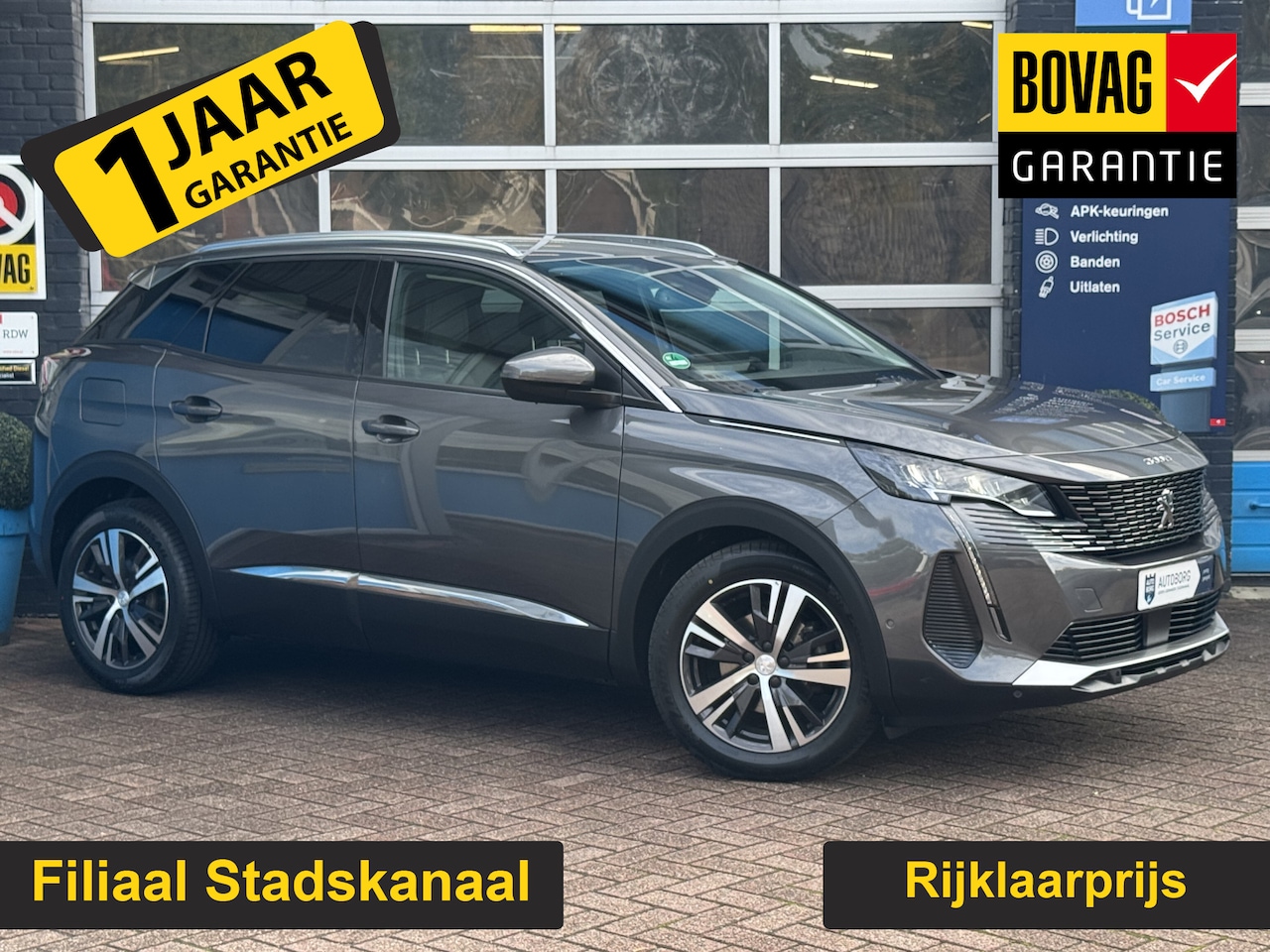Peugeot 3008 - 1.2 PureTech Blue Lease Allure GRATIS Afleverpakket! | Afneembare Trekhaak | Voorstoelen V - AutoWereld.nl