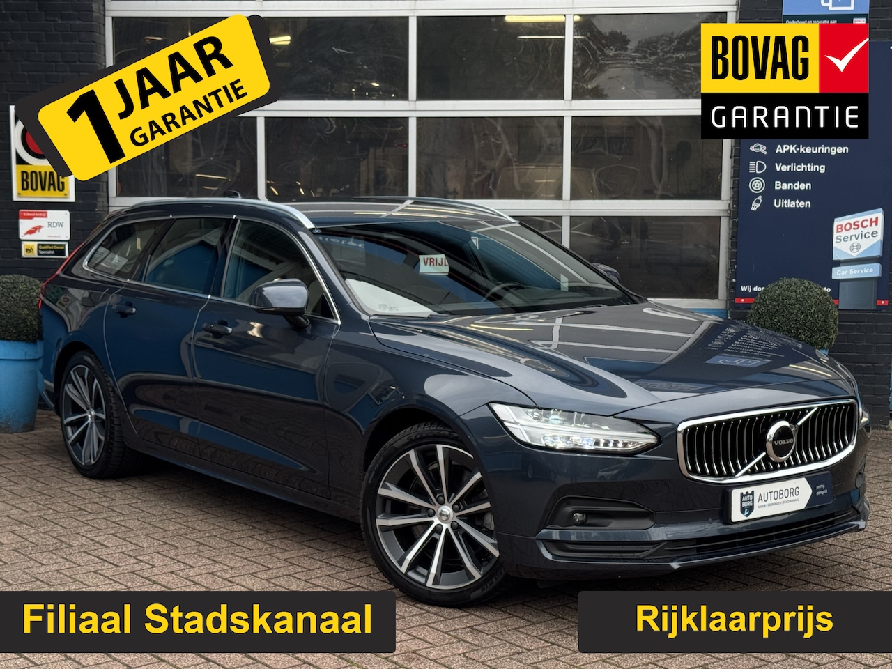 Volvo V90 - 2.0 B4 Business Pro GRATIS Afleverpakket! | Uitklapbare Trekhaak | Adaptive Cruise Control - AutoWereld.nl