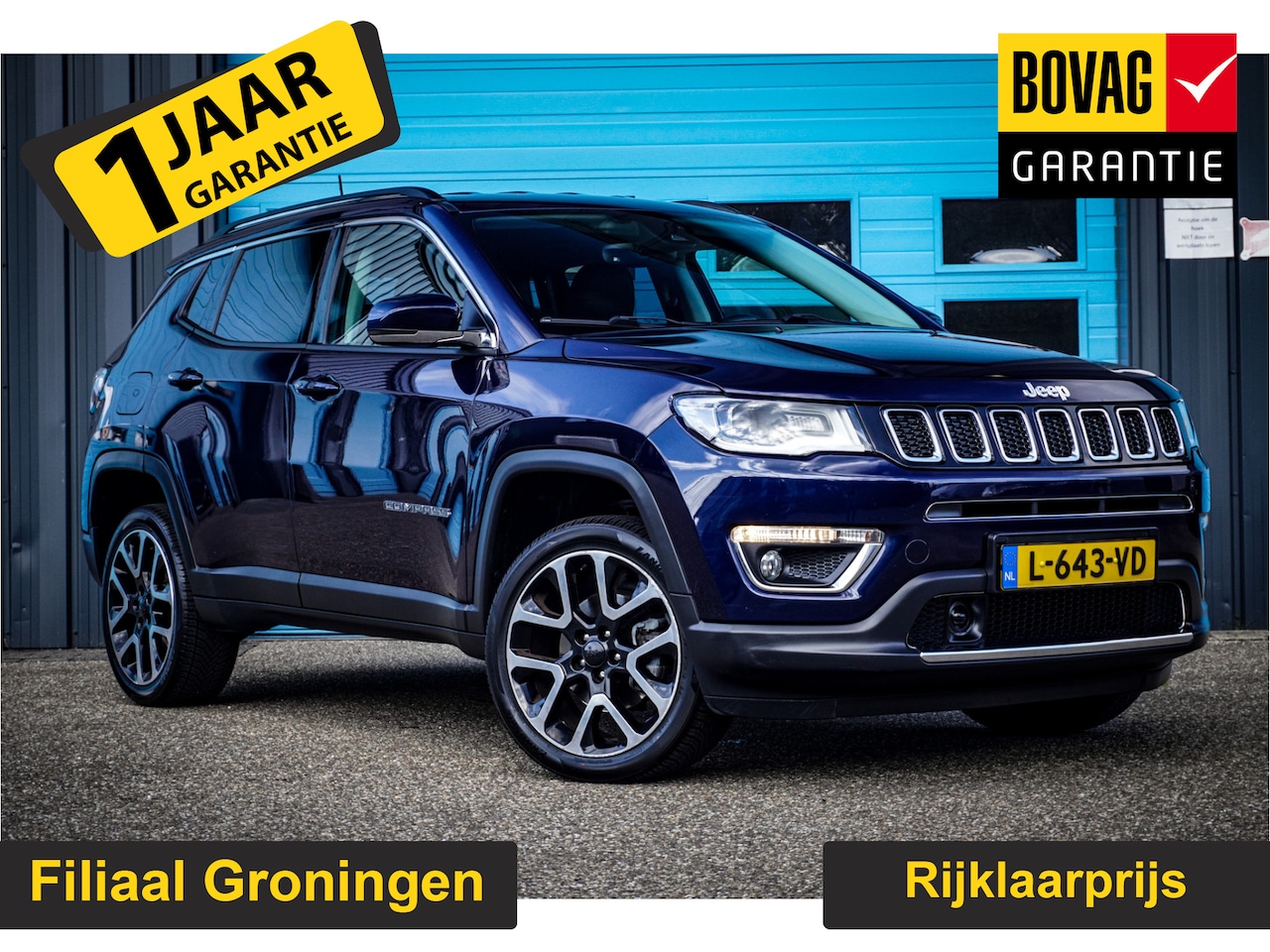 Jeep Compass - 1.4 MultiAir Limited 4x4 GRATIS Afleverpakket! | Stoel Verwarming | Trekhaak | Beats Audi - AutoWereld.nl