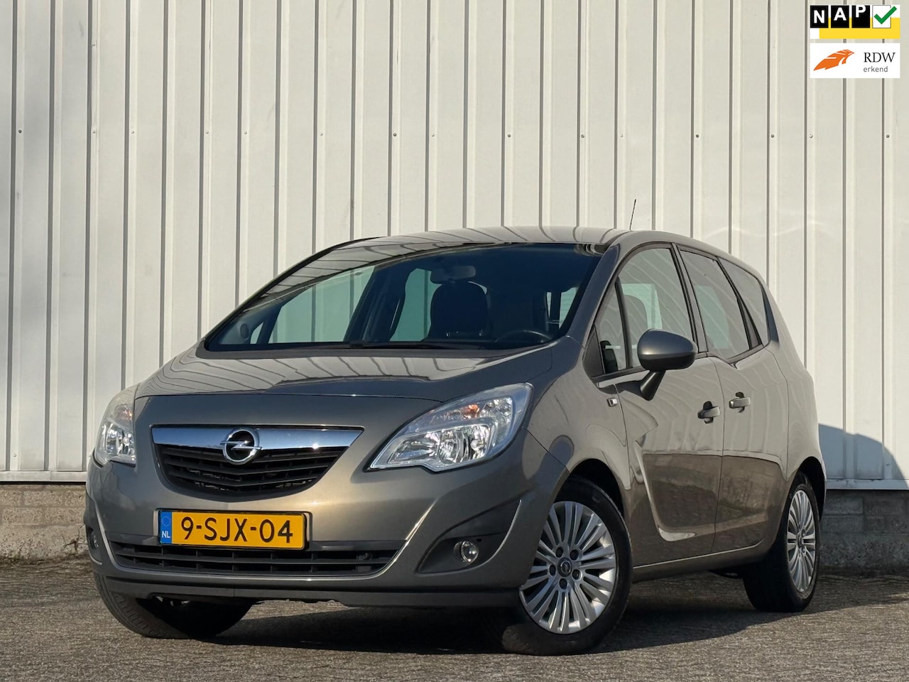 Opel Meriva - 1.4 Turbo Cosmo Trekhaak,Airco,Cruise,ElektrischeRamen,LMV,N.A.P!Apk tot 04-06-2026! - AutoWereld.nl