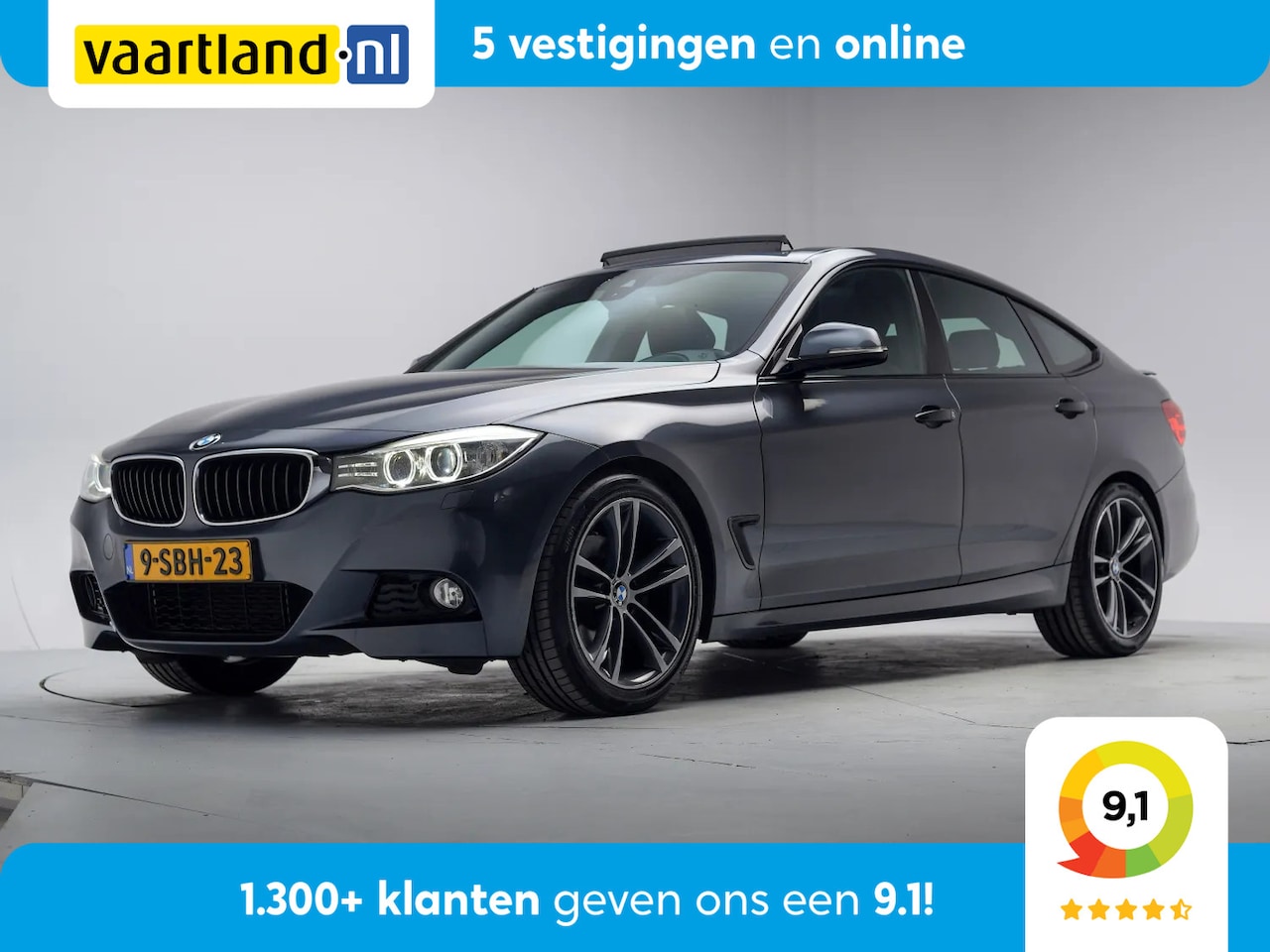 BMW 3-serie Gran Turismo - GT 328i High Executive M Sport Aut. [Schuif/Kantel-dak Stoelverwarming Leder ] - AutoWereld.nl