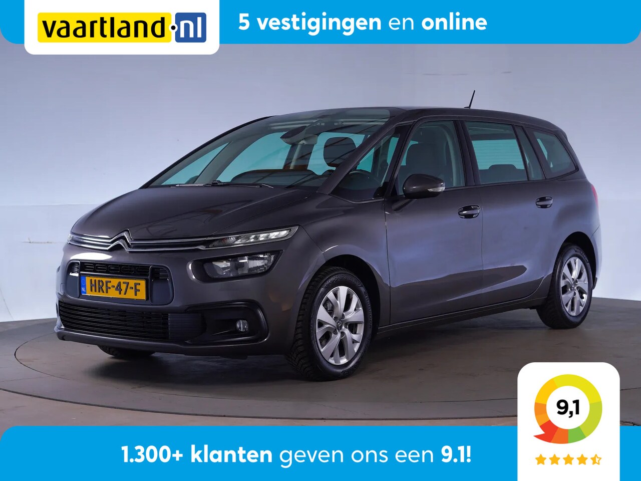 Citroën Grand C4 SpaceTourer - 1.2 PureTech Feel 7-Pers Aut. [ Navigatie Climate Carplay ] - AutoWereld.nl