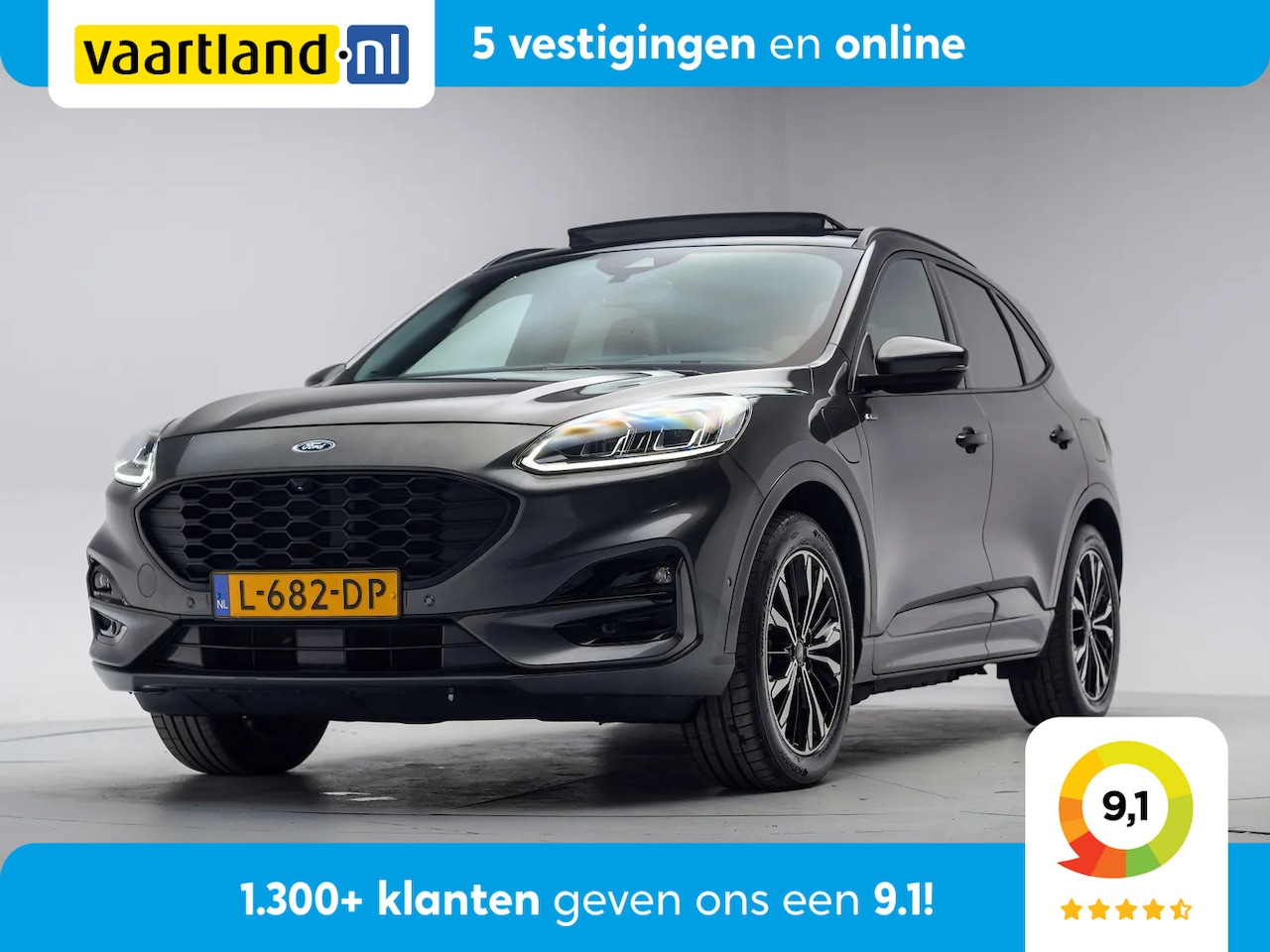 Ford Kuga - 2.5 PHEV ST-Line [ Pano LED Trekhaak Alcantara/leder Navigatie Camera Apple/Android ] - AutoWereld.nl