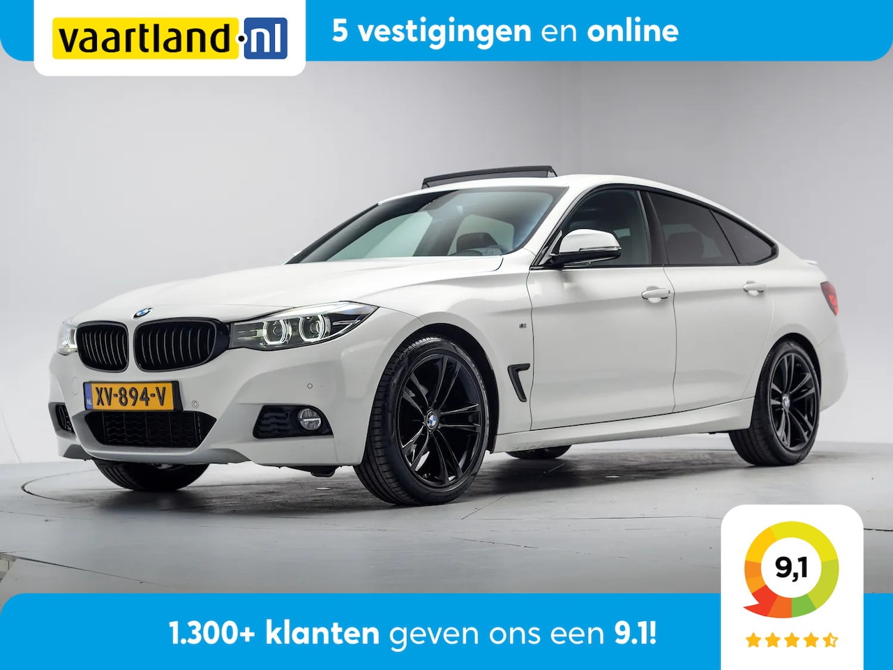 BMW 3-serie Gran Turismo - GT 320i M Sport High Executive Aut. [ Panorama Leder Navi Prof. Stoelverwarming ] - AutoWereld.nl
