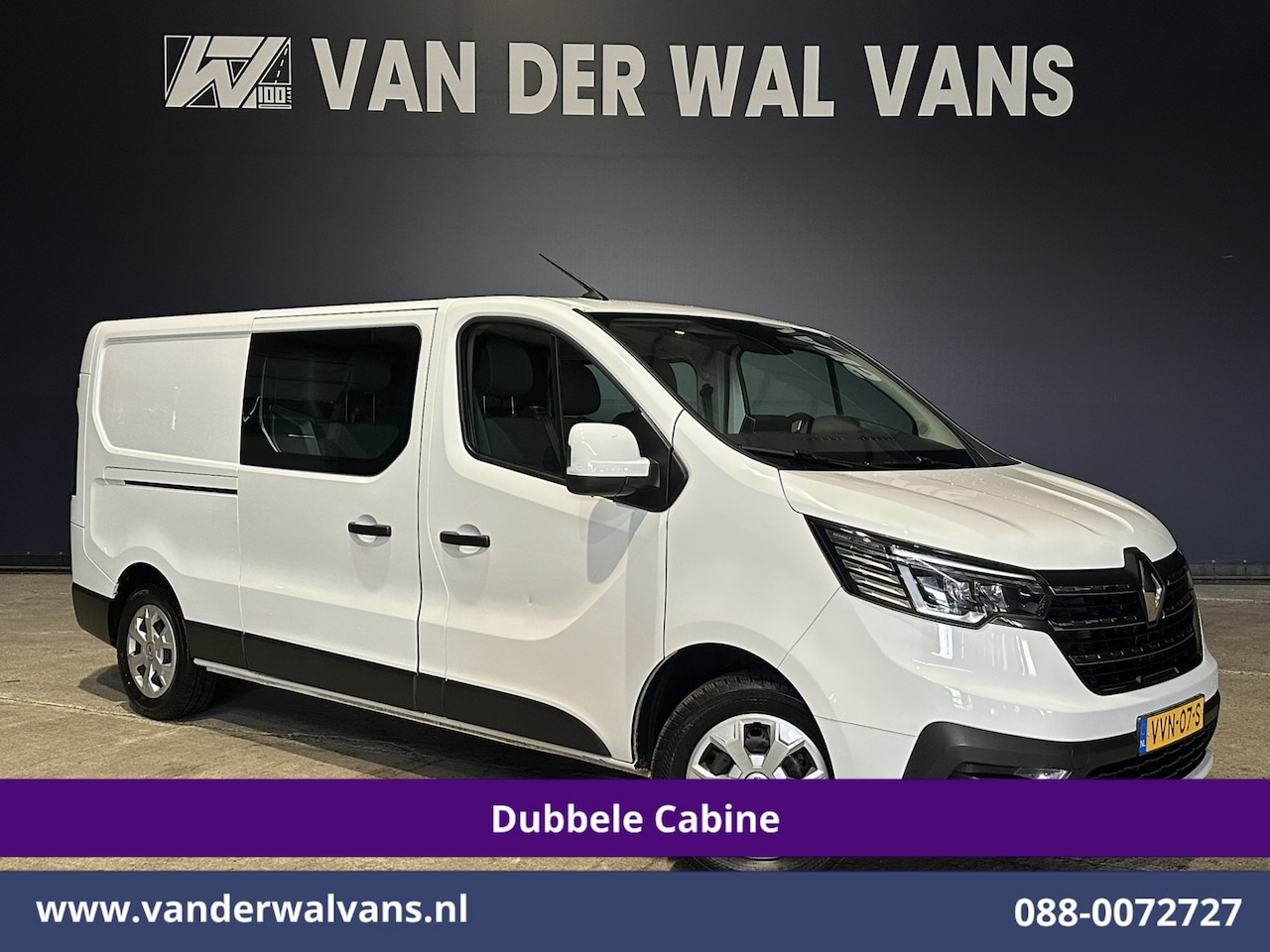 Renault Trafic - 2.0 dCi L2H1 Dubbele Cabine Euro6 Airco | 6-Zits | Apple Carplay | Cruisecontrol | Trekhaa - AutoWereld.nl