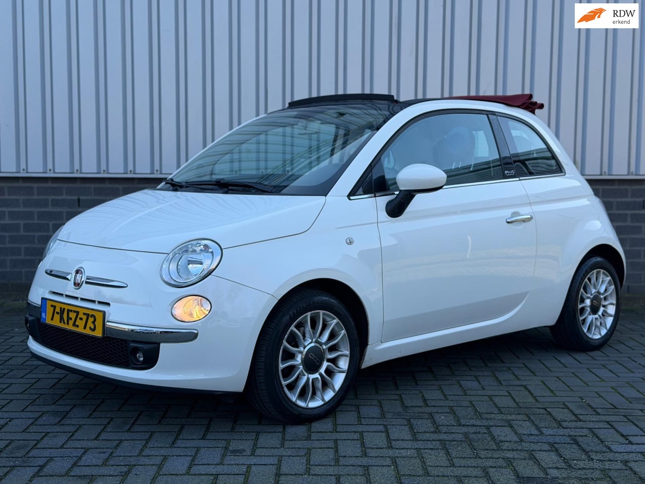 Fiat 500 C - 0.9 TwinAir Lounge |Airco|Open dak|Half Leder| - AutoWereld.nl