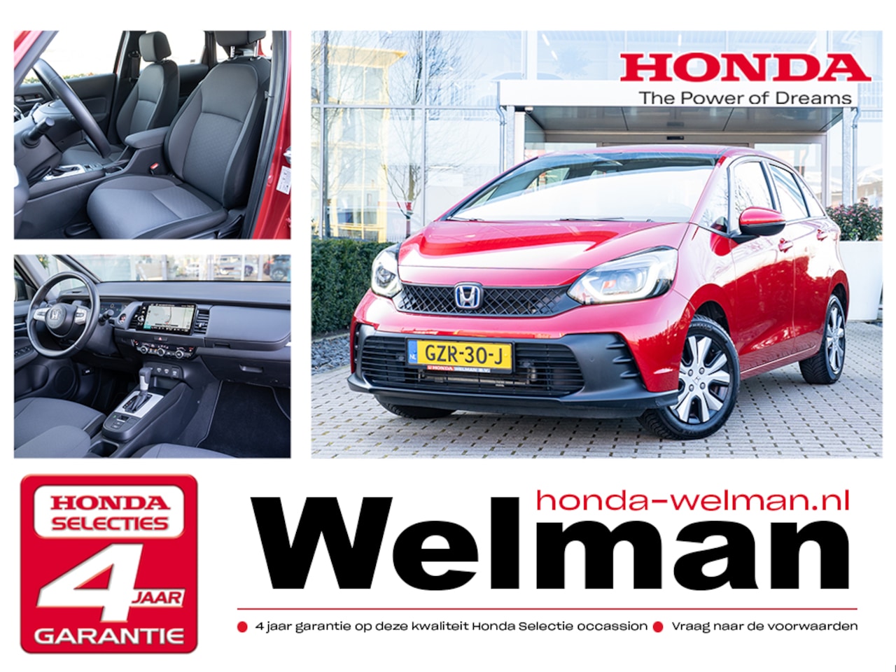 Honda Jazz - 1.5i e:HEV ELEGANCE NAVIGATIE - FULL HYBRID - AutoWereld.nl