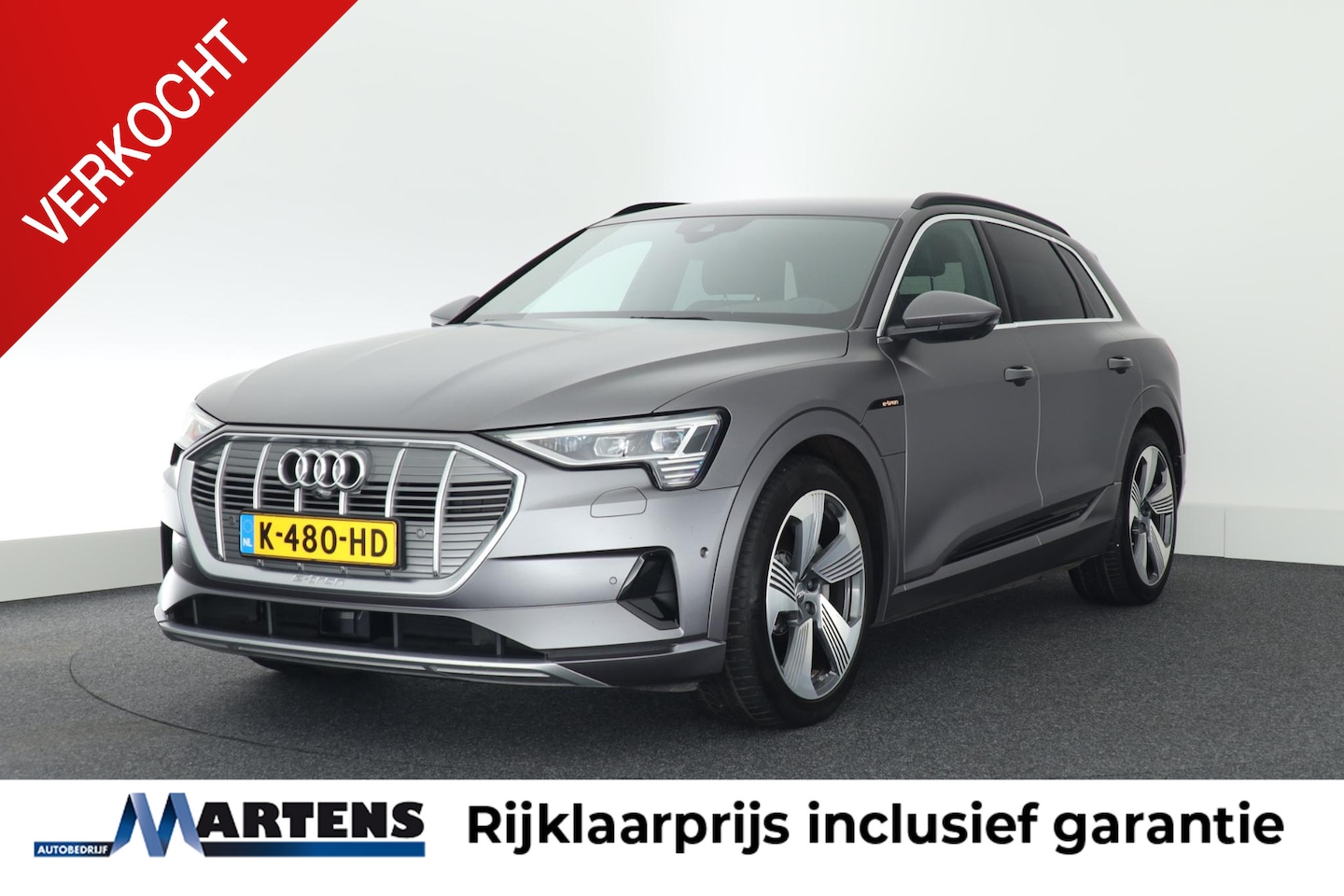 Audi e-tron - 55 quattro 95 kWh 408pk SOH 95% Trekhaak 360Camera ACC Keyless Stoelverwarming Memory Navi - AutoWereld.nl