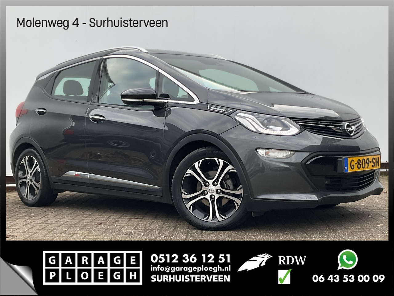 Opel Ampera-e - Executive 60 kWh SOH 100% Hoge instap Business - AutoWereld.nl