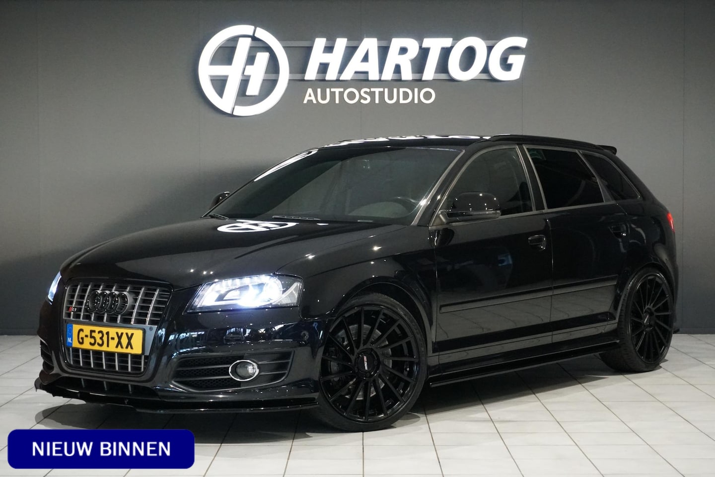 Audi A3 Sportback - 2.0 TFSI S3 quattro Ambition Pro Line + MILLTEK / MAGNETIC RIDE / ELEKTRISCHE STOELEN - AutoWereld.nl