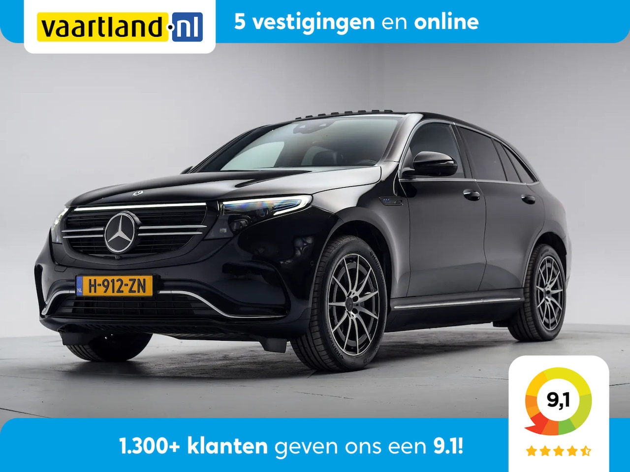 Mercedes-Benz EQC - 400 4MATIC Business Solution AMG 80 kWh [ Schuifdak Head-up Burmester ] - AutoWereld.nl