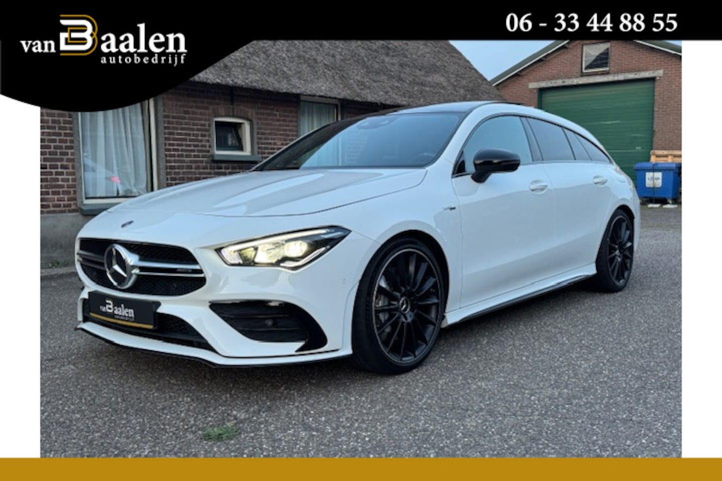 Mercedes-Benz CLA-klasse Shooting Brake - AMG 35 4MATIC Premium Plus PANO NIGHT LEER SFEER LED 51000KM!!! - AutoWereld.nl