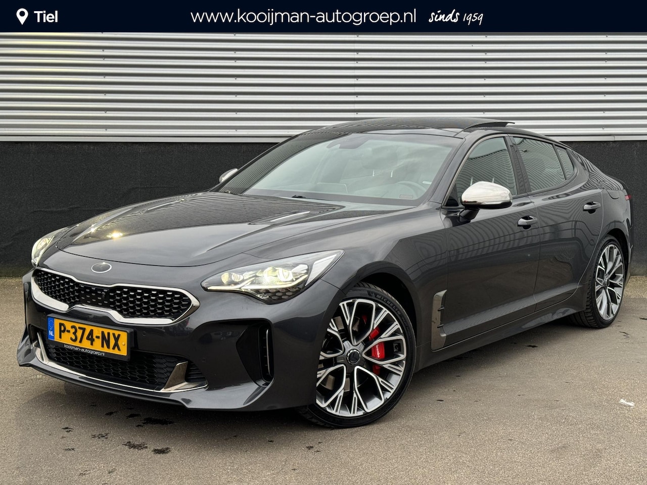 Kia Stinger - 3.3 V6 T-GDI AWD GT 3.3 V6 T-GDI AWD GT 370 PK, Schuif/kanteldak, Lederen bekleding, 360" Camera, BTW-auto, On - AutoWereld.nl