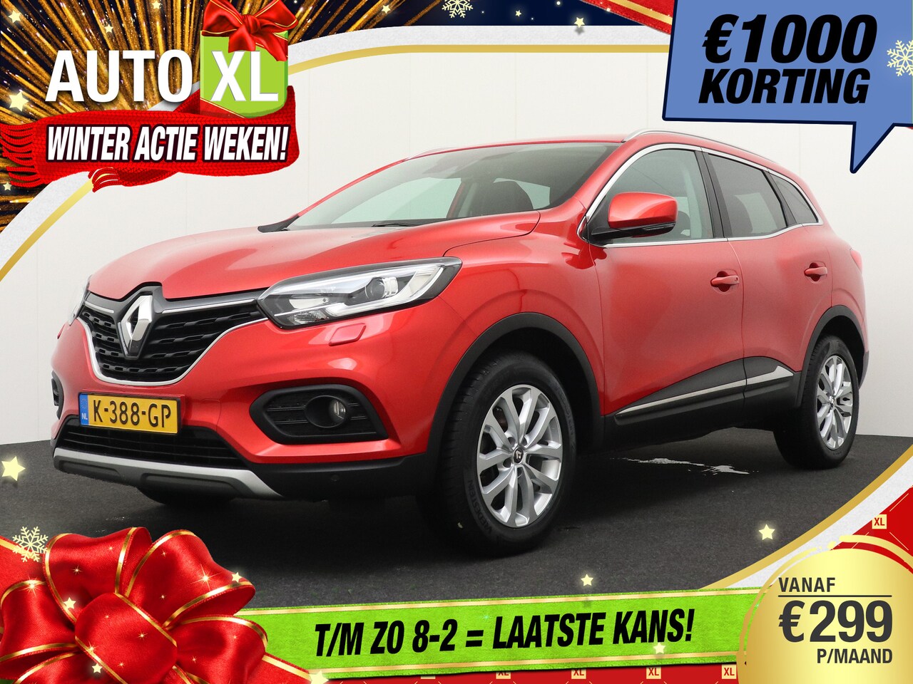 Renault Kadjar - 1.3T 141 PK Intens Half-Leder Camera Carplay Navi Climate 1k - AutoWereld.nl