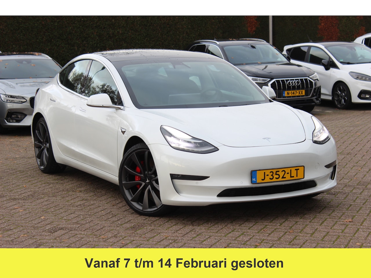 Tesla Model 3 - Performance AWD 75 kWh / SoH 90.3% / Autopilot / Panoramadak / Camera / Leder / 20'' / Led - AutoWereld.nl