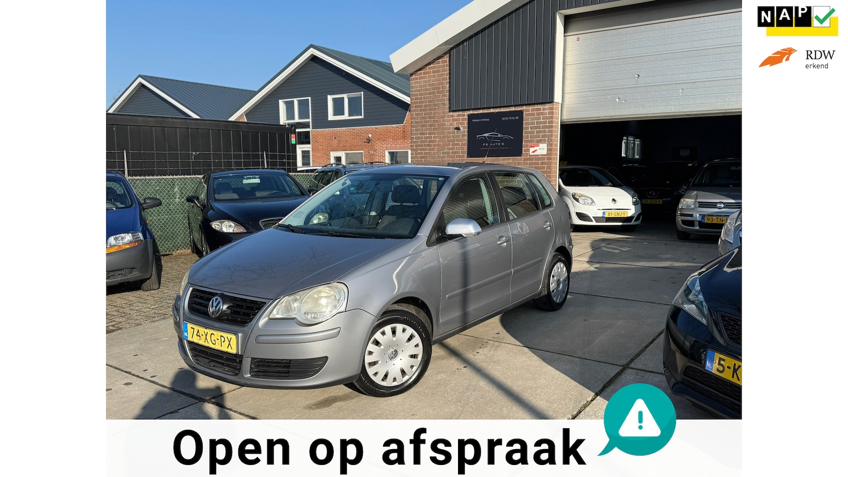 Volkswagen Polo - 1.4-16V Optive |NEW APK|NAP KM|BOEKJES|AIRCO|NEW.BANDEN|2.SLEUTEL|ELECT.RAMEN|CENTRL.DEURE - AutoWereld.nl