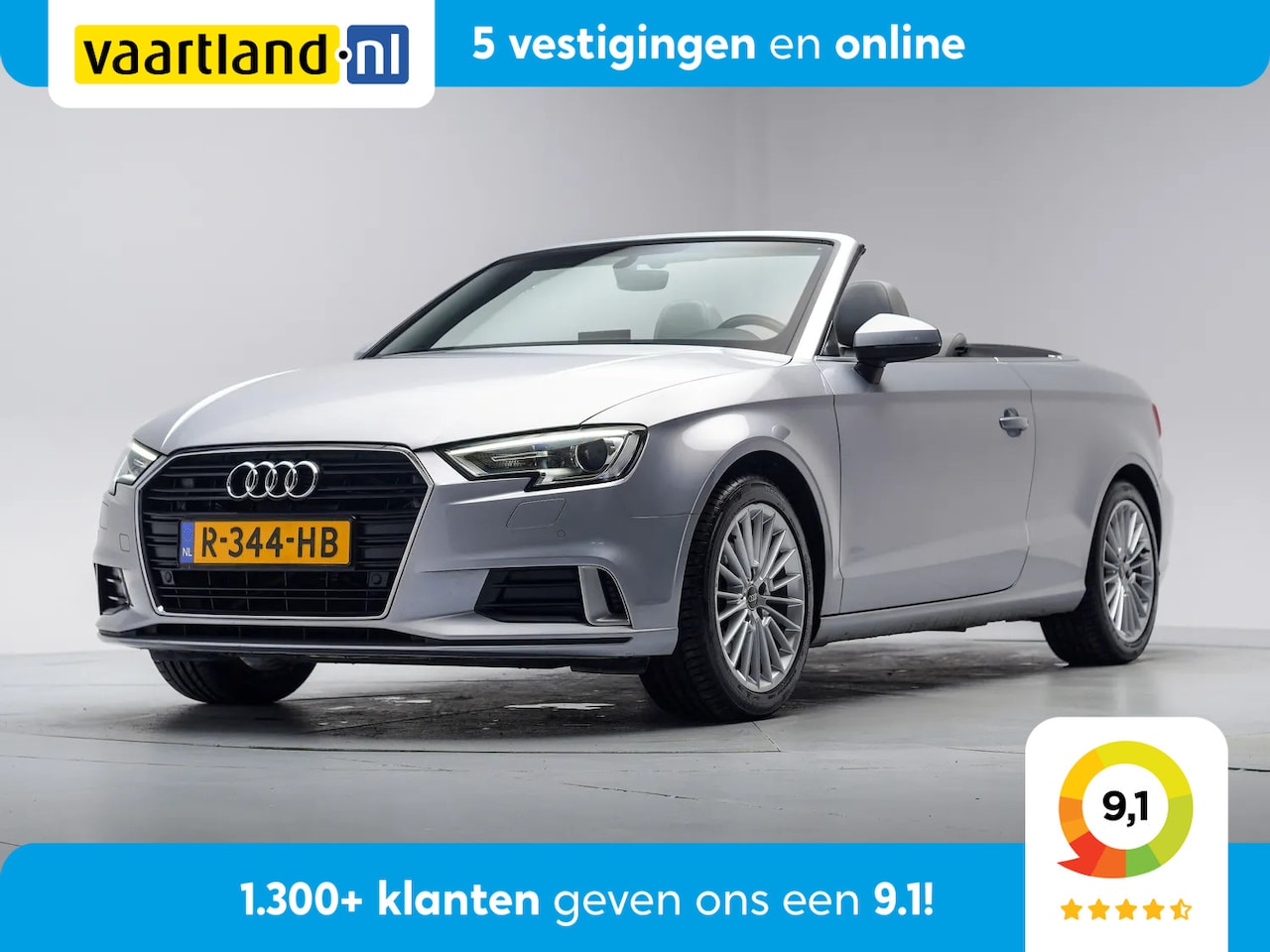 Audi A3 Cabriolet - 1.4 TSFI Sport S-Line Edition [ Cruise Navigatie Sportstoelen leer] - AutoWereld.nl