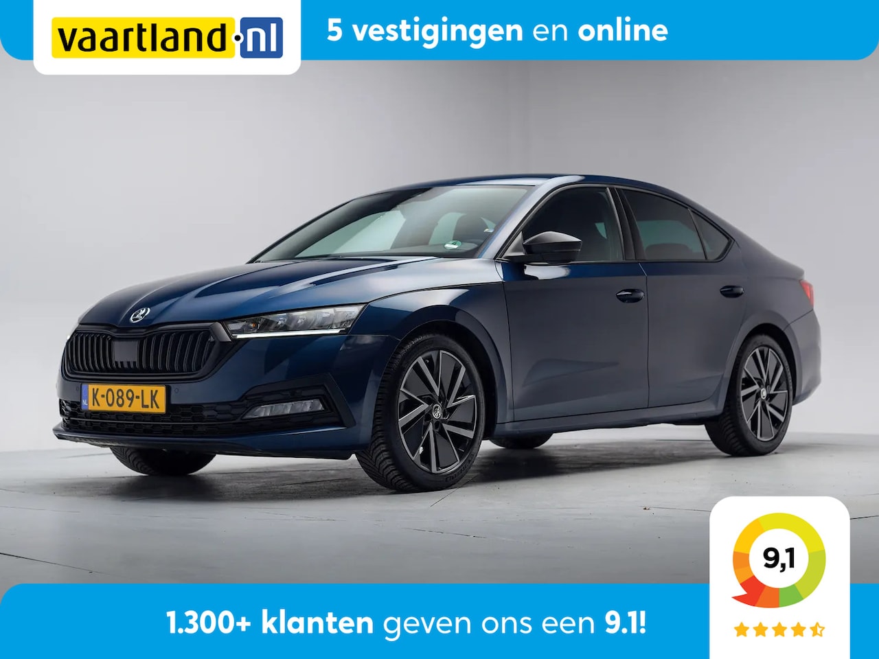 Skoda Octavia - 1.0 e-TSI Sport Business Aut. [ Navi Leder Virtual Stoelverwarming ] - AutoWereld.nl