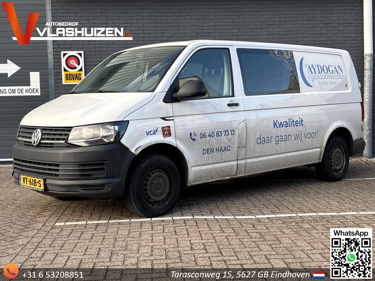 Volkswagen Transporter - 2.0 TDI L2H1 | € 7.450,- NETTO! | Trekhaak | Airco | Dubbel Cabine | - AutoWereld.nl