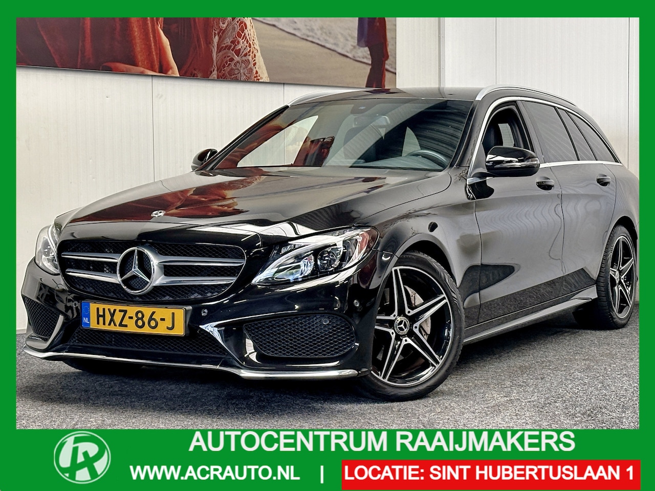 Mercedes-Benz C-klasse Estate - 160 BUSINESS SOLUTION AMG STYLING 175 PK ! NAVIGATIE CRUISE CONTROL ACHTERUITRIJ CAMERA CL - AutoWereld.nl