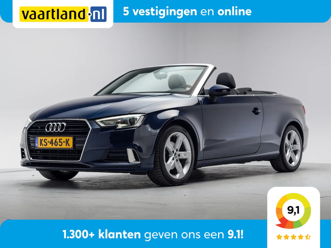 Audi A3 Cabriolet - 1.4 TFSI CoD Sport Pro Line FACELIFT Aut. [ Navi LED Stoelverwarming ] - AutoWereld.nl