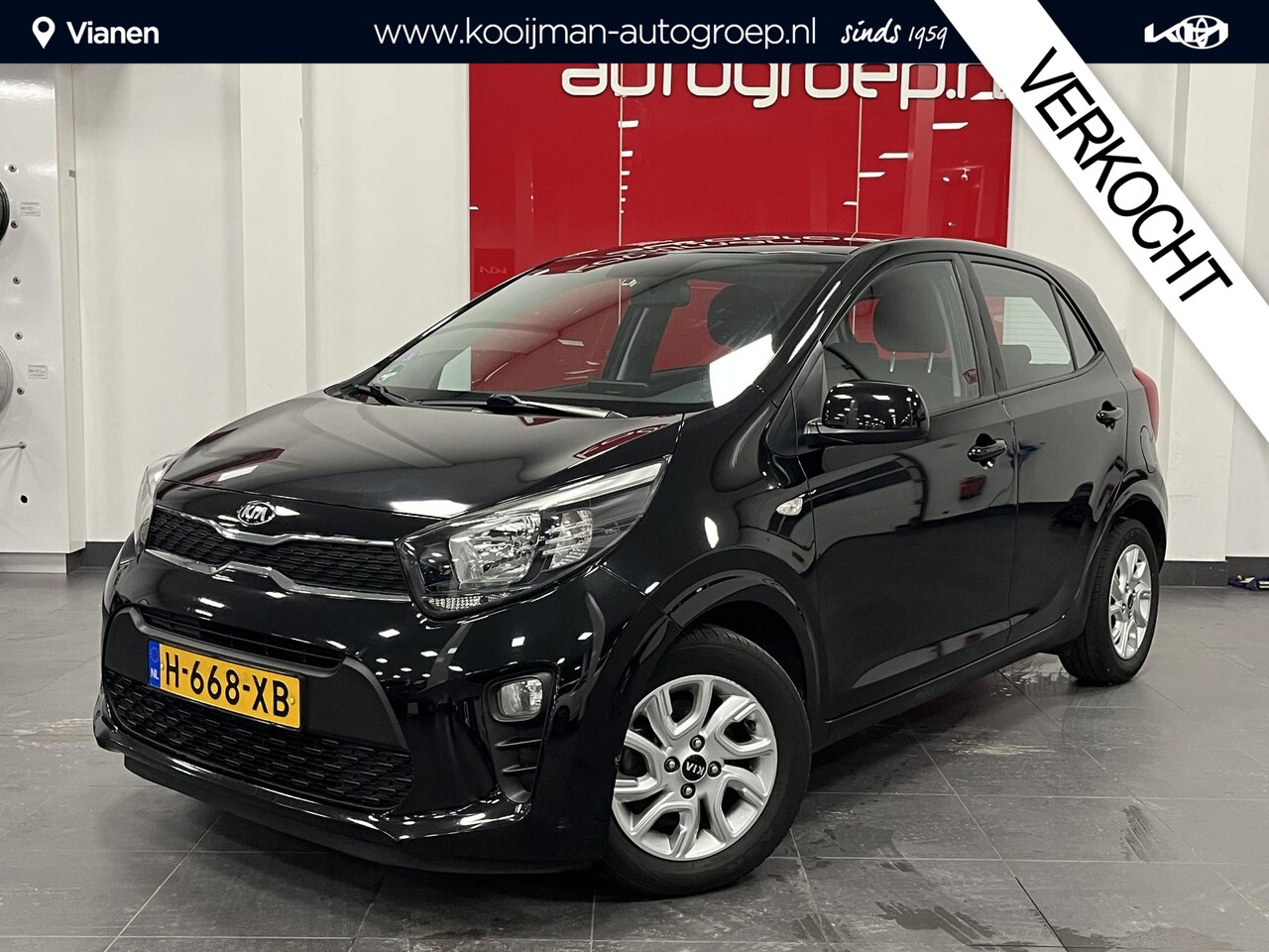 Kia Picanto - 1.0 MPi DynamicLine NL-auto! Navigatie Apple CarPlay/Android Auto, achteruitrij camera, cr - AutoWereld.nl
