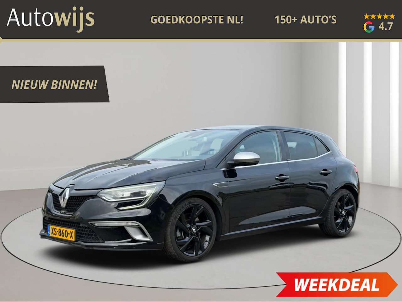 Renault Mégane - 1.6 TCe GT|AUT|205PK|PDC|NAVI|LED|HUD|Stoelverw - AutoWereld.nl