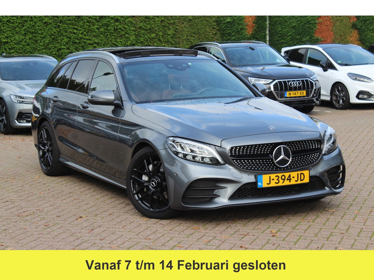 Mercedes-Benz C-klasse Estate - 180 Business 157pk Solution AMG / Panoramadak / Camera / Leder / Navigatie / 18'' / DAB / - AutoWereld.nl