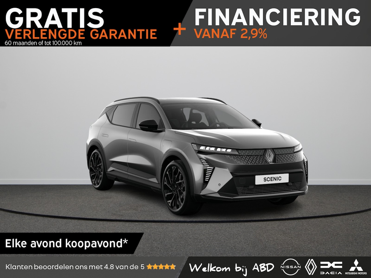 Renault Scenic E-Tech - esprit Alpine Long range | 20” lichtmetalen wielen ‘Speedway’ | Achteruitrijcamera | Adapt - AutoWereld.nl