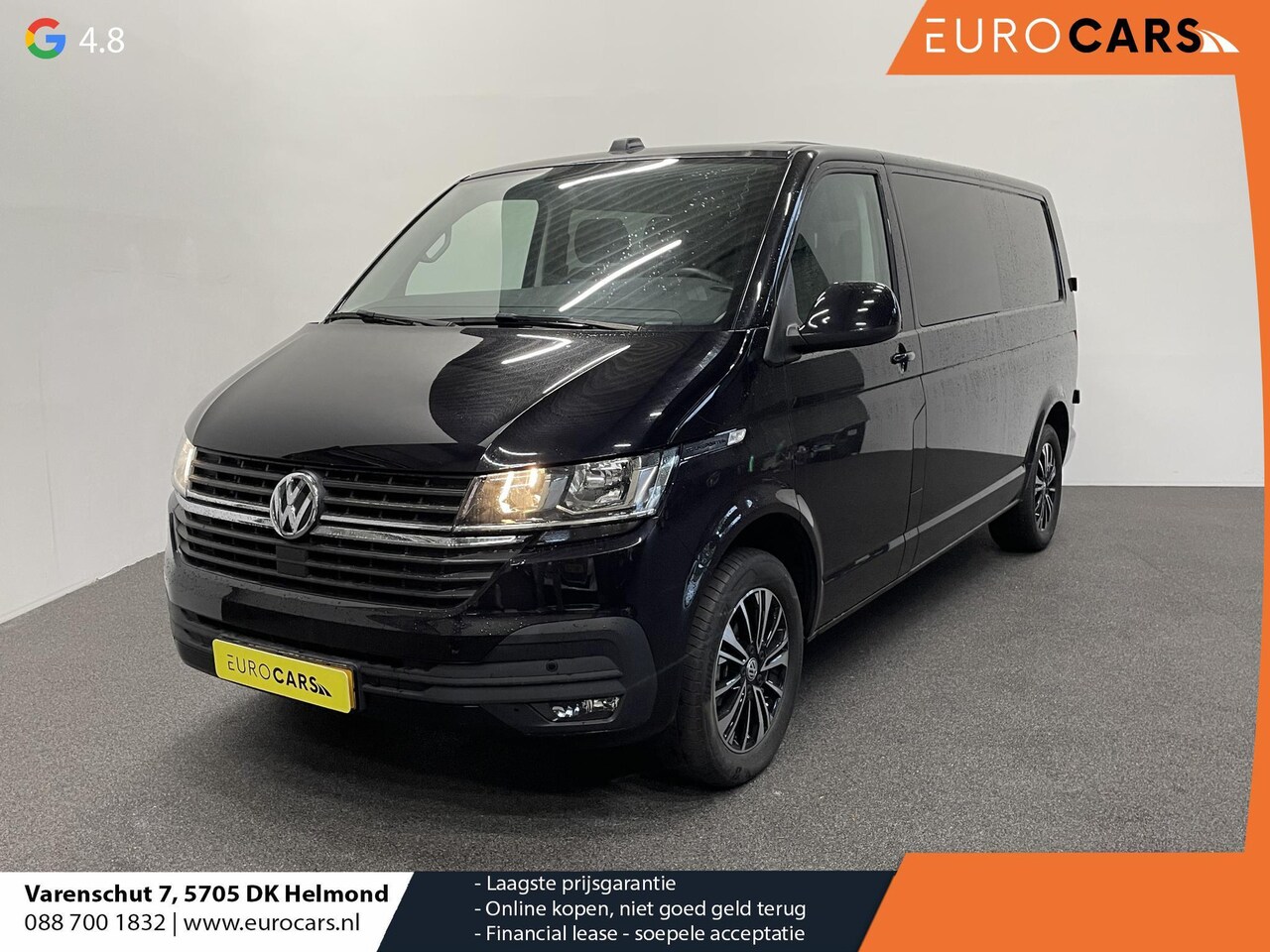 Volkswagen Transporter - 2.0 150PK L2H1 Highline Automaat Dubbele Cabine Airco  Navi Parkeersensoren Camera Trekhaa - AutoWereld.nl