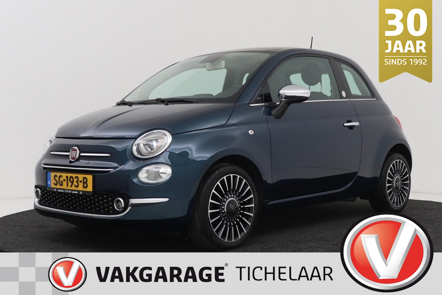 Fiat 500 - 0.9 TwinAir Turbo Lounge | Panoramadak | Dealer Ond. | CarPlay | Climate Control | Digital - AutoWereld.nl