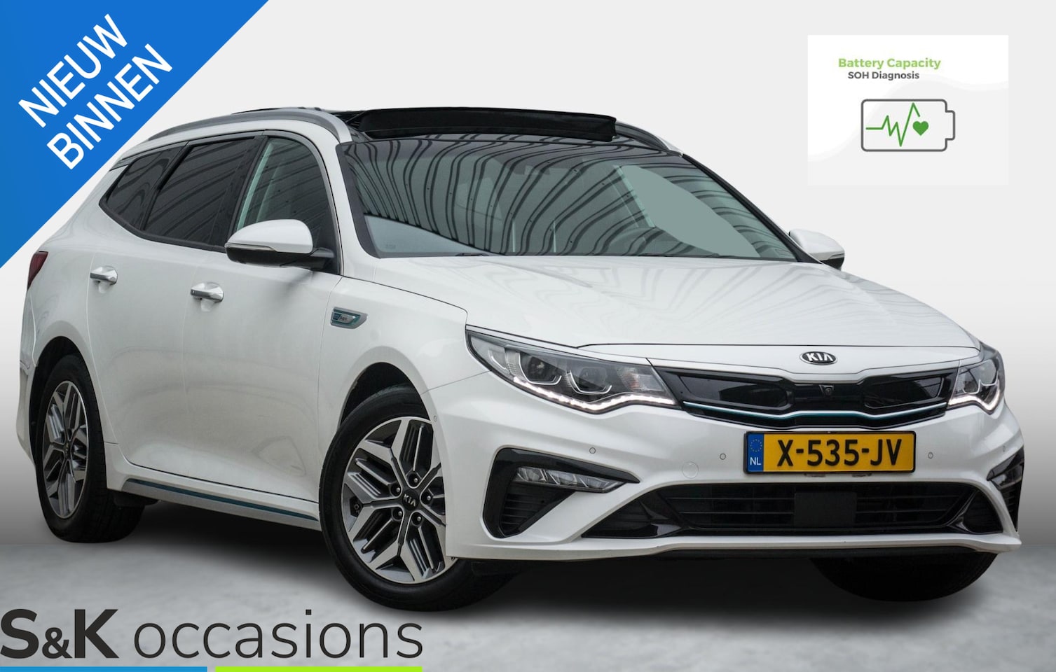 Kia Optima Sportswagon - 2.0 GDI PHEV HalfLeder PANODAK Keyless LED Stoelverwarming - AutoWereld.nl