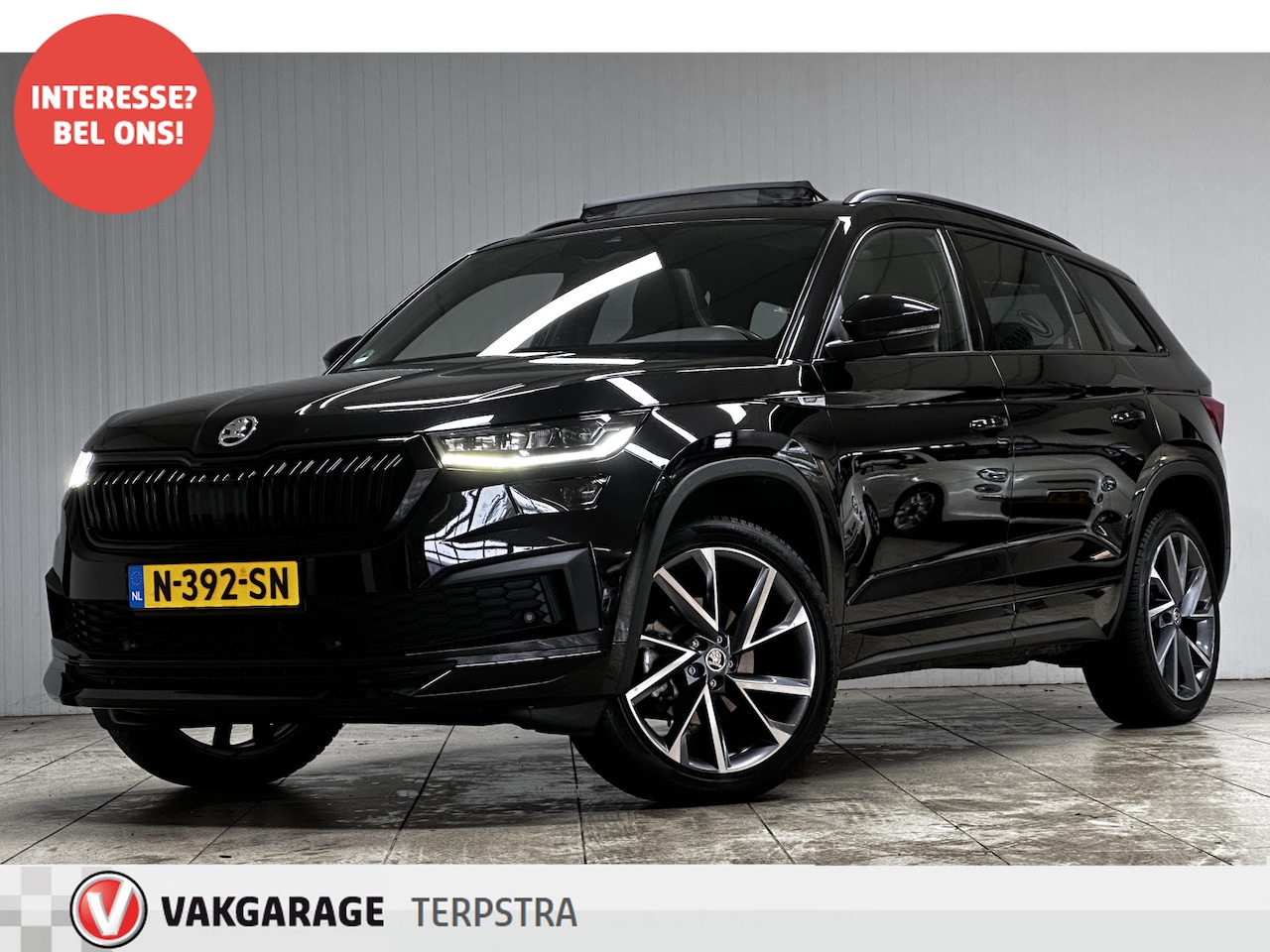 Skoda Kodiaq - 1.5 TSI Sportline Business/ Pano Dak/ Schaalstoelen/ Zwarte Hemel/ Virtual Cockpit/ LED Ko - AutoWereld.nl