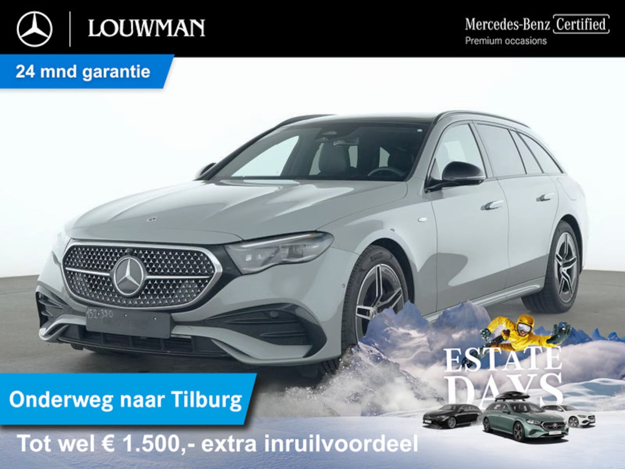 Mercedes-Benz E-klasse Estate - 300 e AMG Plug-In Hybride AMG | Night Pakket | Trehaak | Burmester® | Panorama Schuif-Kant - AutoWereld.nl