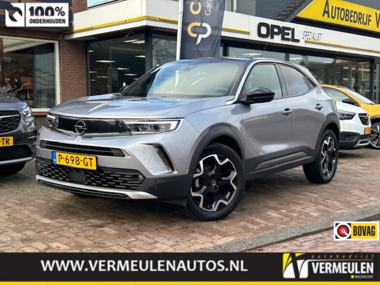 Opel Mokka - 1.2T 130PK Ultimate Automaat + 18"/ Navi/ Clima- Camera/ Stoelverwarming/ Keyless/ Full-LE - AutoWereld.nl
