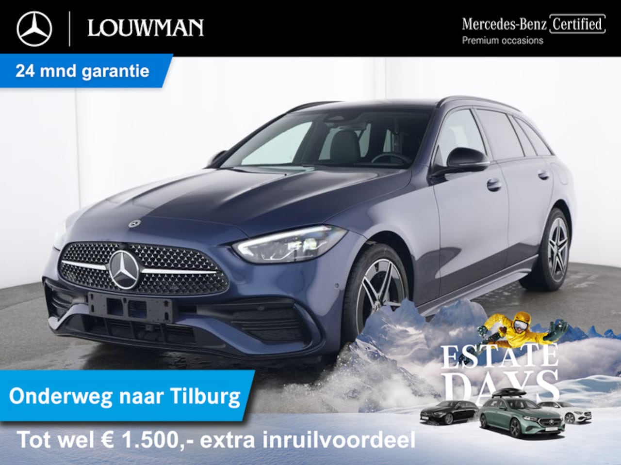 Mercedes-Benz C-klasse Estate - 300 e AMG Plug-In Hybride AMG Line | Night Pakket | Trekhaak | PAnorama Schuif-Kanteldak | - AutoWereld.nl