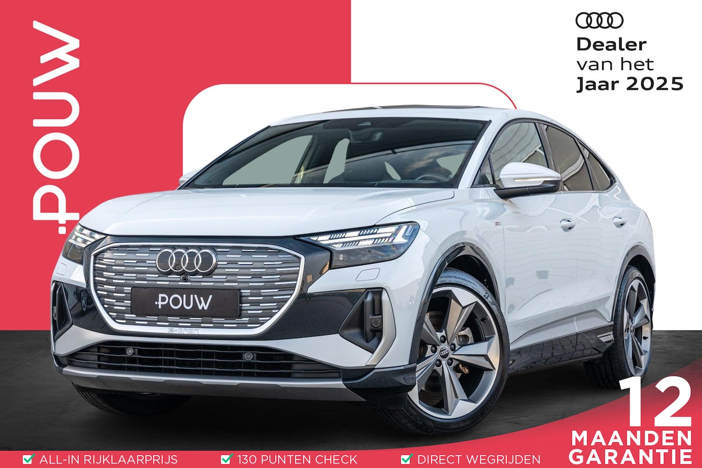 Audi Q4 Sportback e-tron - 50 299pk quattro S Edition 77 kWh | Panoramadak | SONOS | Head-up Display - AutoWereld.nl