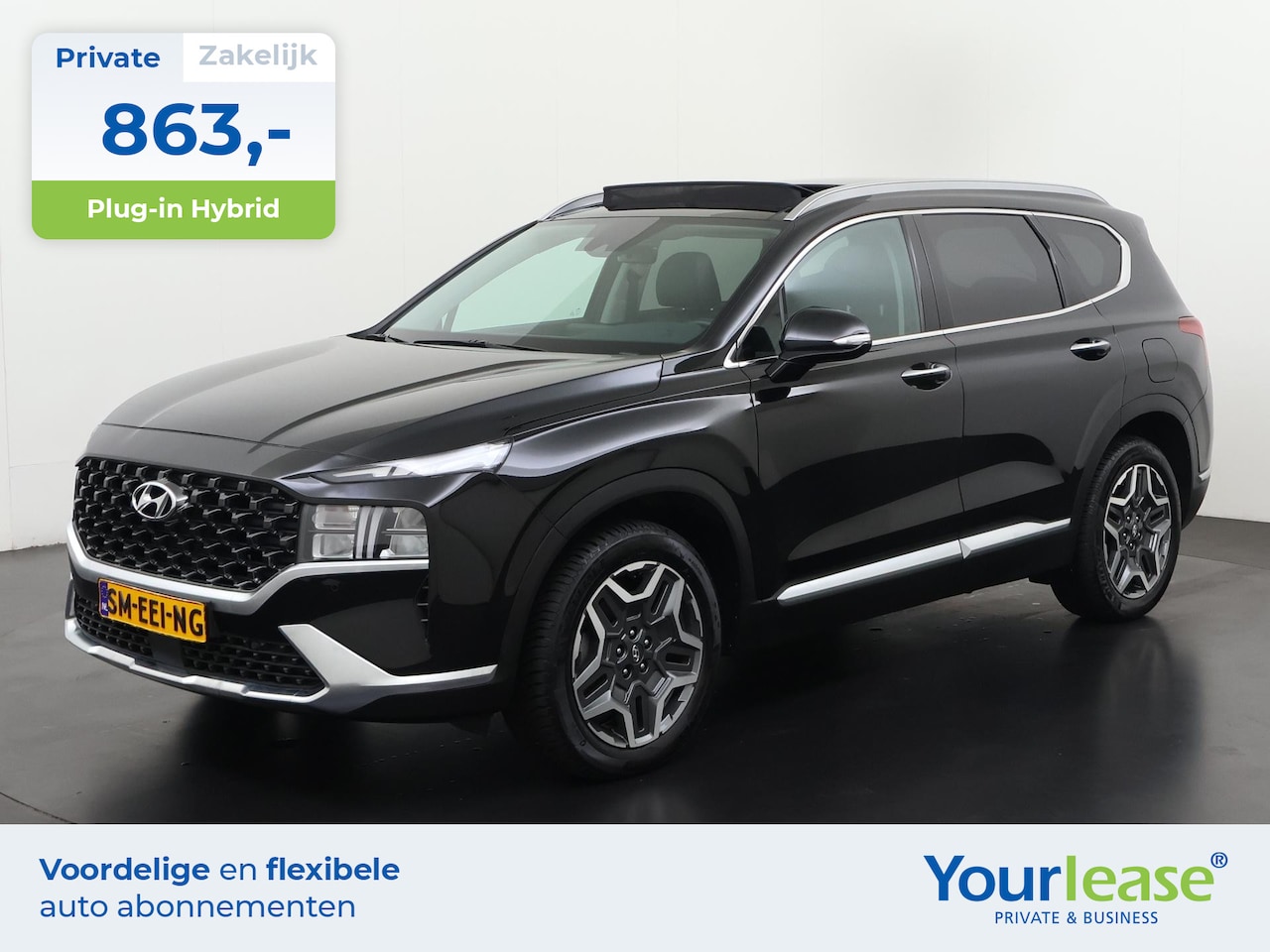 Hyundai Santa Fe - 1.6 T-GDI PHEV Premium Sky 7p. | All-in 863,- Private Lease | Direct uit voorraad - AutoWereld.nl