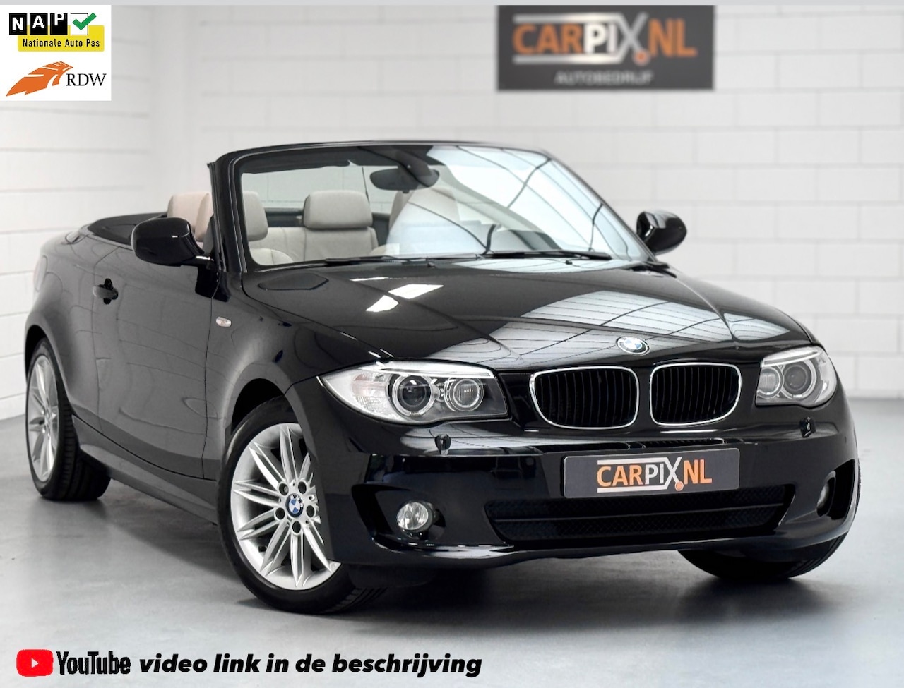 BMW 1-serie Cabrio - 118i High Executive 2012 Facelift, NL-auto, Xenon - AutoWereld.nl