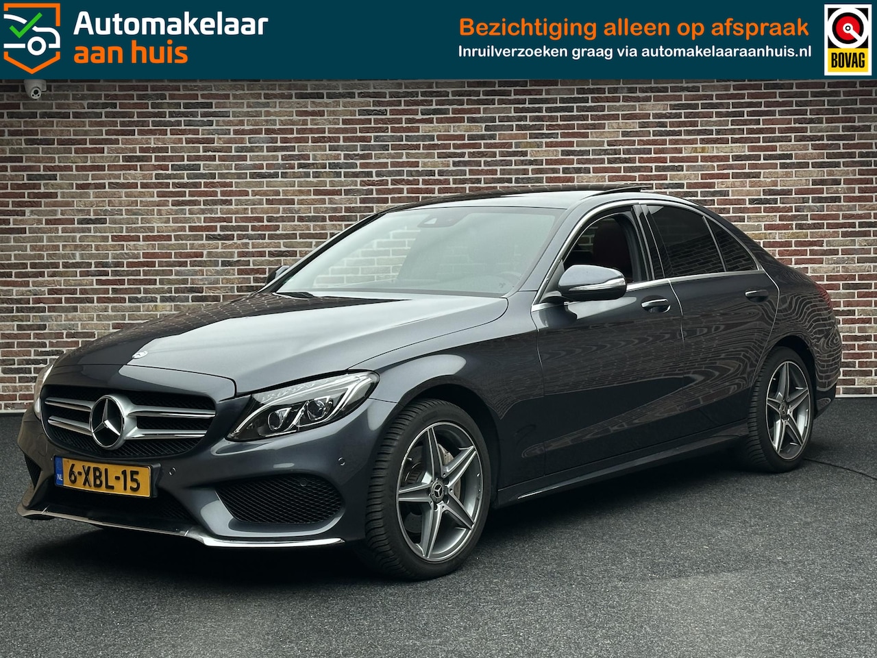 Mercedes-Benz C-klasse - 180 AMG-line Pano Memory Leer Sfeer Carplay - AutoWereld.nl