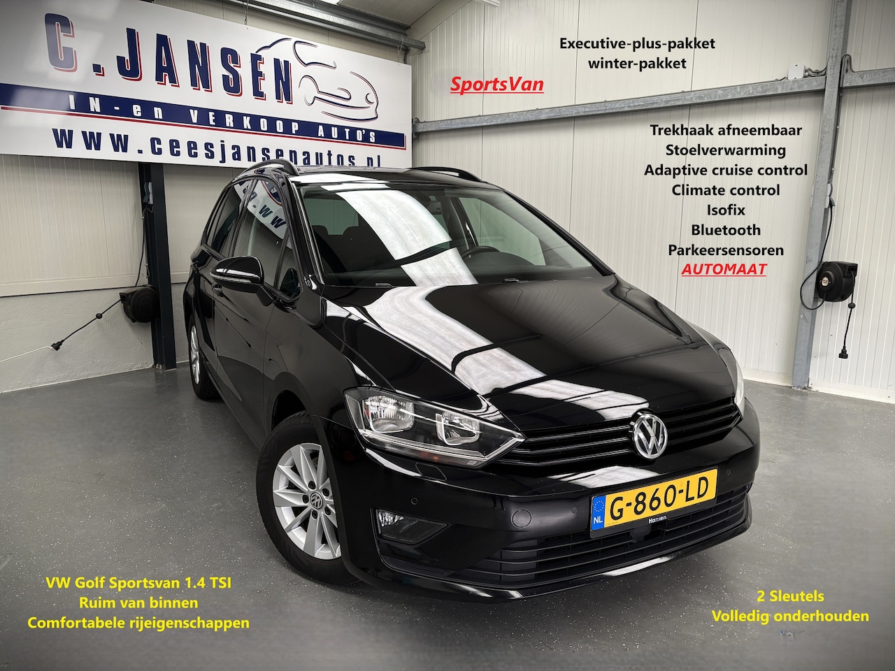 Volkswagen Golf Sportsvan - 1.4 TSI Highline automaat! | Cruise control adaptief | Electronic climate controle | Parke - AutoWereld.nl