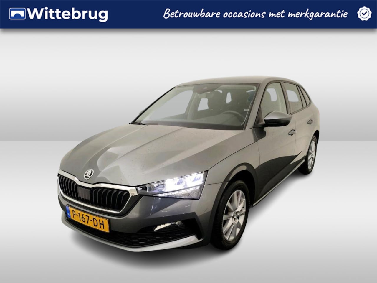 Skoda Scala - 1.0 TSI Ambition / App-connect/ Airco/ PDC Achter/ 16"LMV - AutoWereld.nl